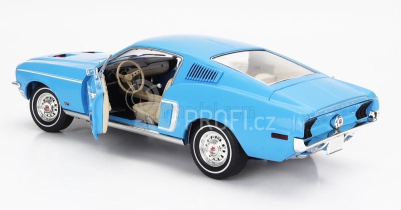 Greenlight Ford USA Mustang Fastback Coupe 1968 - Ford Rainbow Of Colors 1:18, modrá