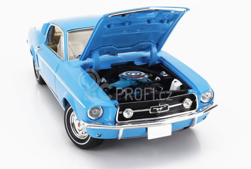 Greenlight Ford USA Mustang Fastback Coupe 1968 - Ford Rainbow Of Colors 1:18, modrá