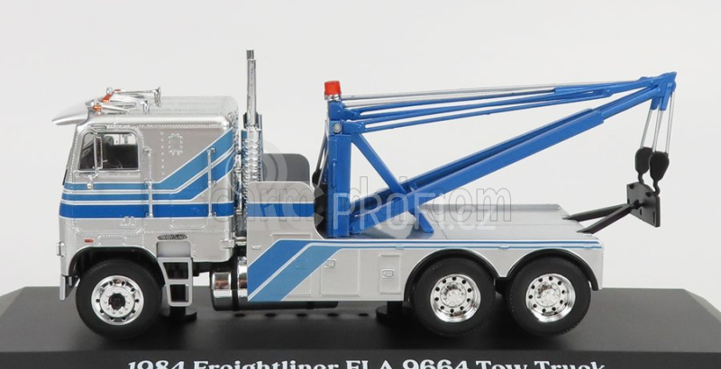 Greenlight Freightliner Fla 9664 Odtahový vůz 1984 1:43, stříbrná