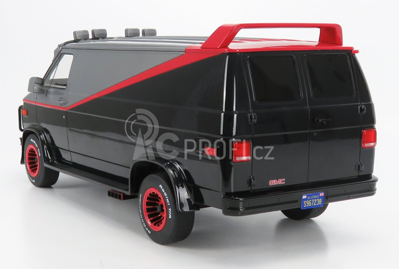Greenlight GMC Vandura A-team Van - 1983 1:12 Šedá Černá