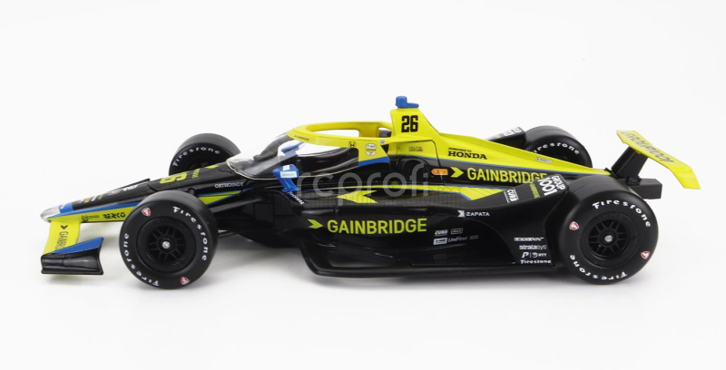 Greenlight Honda Team Andretti Autosport N 26 Indy 500 Indycar Series 2023 Colton Herta 1:18 Černá Žlutá