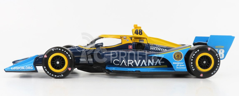 Greenlight Honda Team Chip Ganassi Racing N 48 Indianapolis Indy 500 Indycar Series 2021 Jimmie Johnson 1:18 Modrá Černá Žlutá