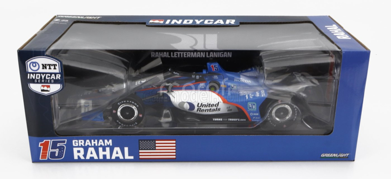 Greenlight Honda Team Letterman Lanigan Racing N 15 Indianapolis Indy 500 Indycar Series 2023 G.rahal 1:18 Modrá Bílá Černá