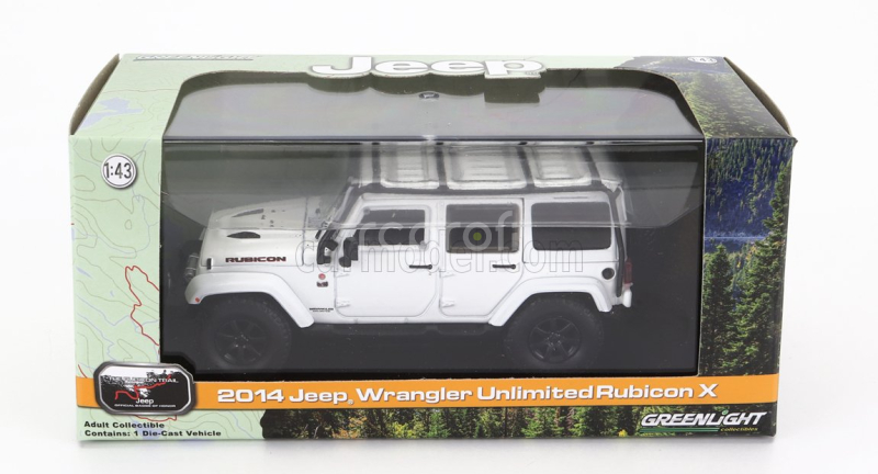 Greenlight Jeep Wrangler Rubicon X Unlimited 2014 1:43 Bílá