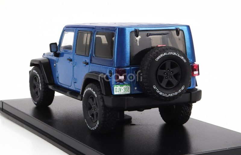 Greenlight Jeep Wrangler Unlimited Black Bear Edition 2016 1:43 Světle Modrá