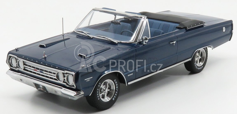Greenlight Plymouth Belvedere Gtx Cabriolet Graveyard Carz 1967 1:18 Modrá Bílá