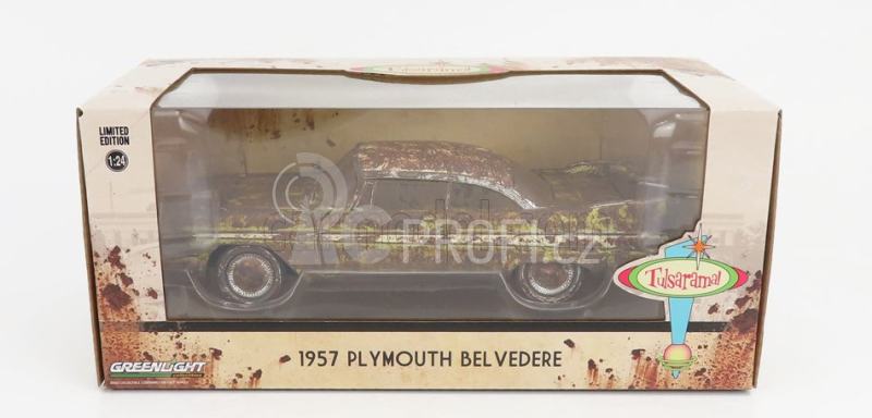 Greenlight Plymouth Belvedere Tulsa Oklahoma 1957 1:24 Zelená Hnědá