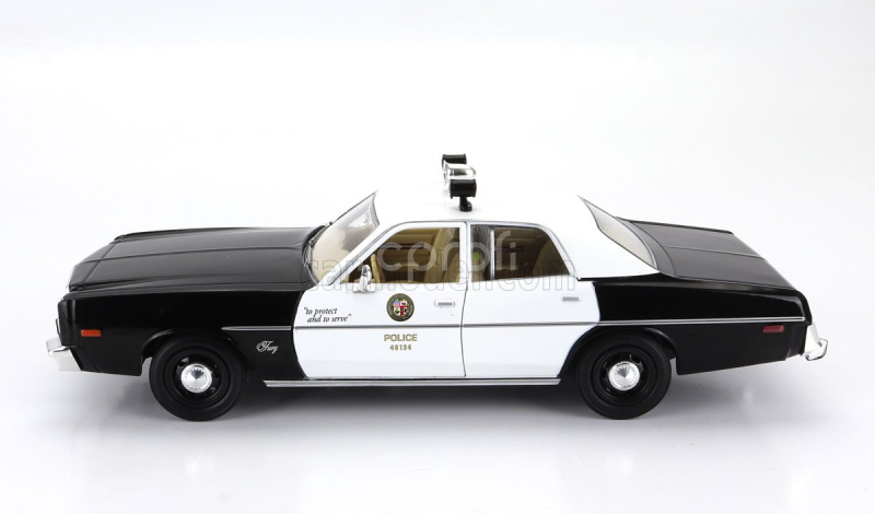 Greenlight Plymouth Fury Los Angeles Police Department 1978 1:24 Černá Bílá