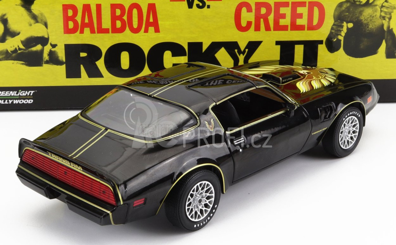 Greenlight Pontiac Firebird Trans Am 1979 - Rocky Ii Movie 1:24 Černé Zlato