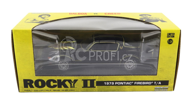 Greenlight Pontiac Firebird Trans Am 1979 - Rocky Ii Movie 1:24 Černé Zlato