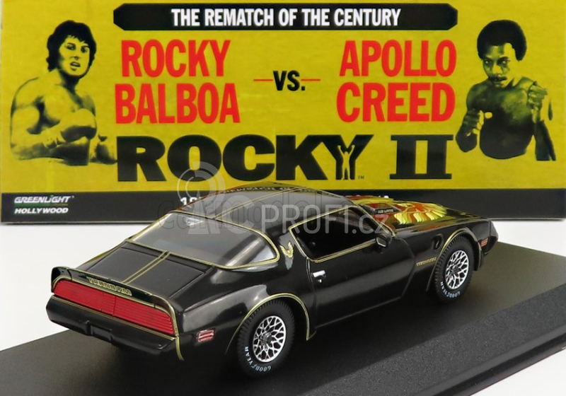 Greenlight Pontiac Firebird Trans Am 1979 - Rocky Ii Movie 1:43 Černé Zlato