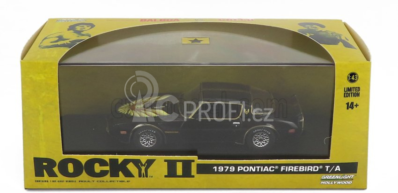 Greenlight Pontiac Firebird Trans Am 1979 - Rocky Ii Movie 1:43 Černé Zlato