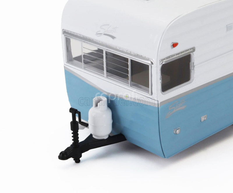 Greenlight Trailer Shasta Airflyte 15 Roulotte 1961 1:24 Světle Modrá Bílá