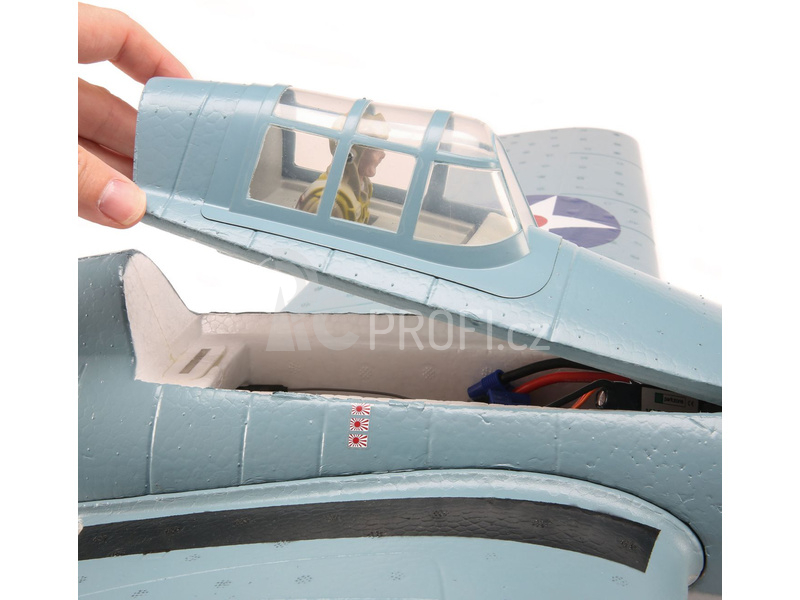 Grumman F4F Wildcat 1.0m SAFE Select BNF Basic