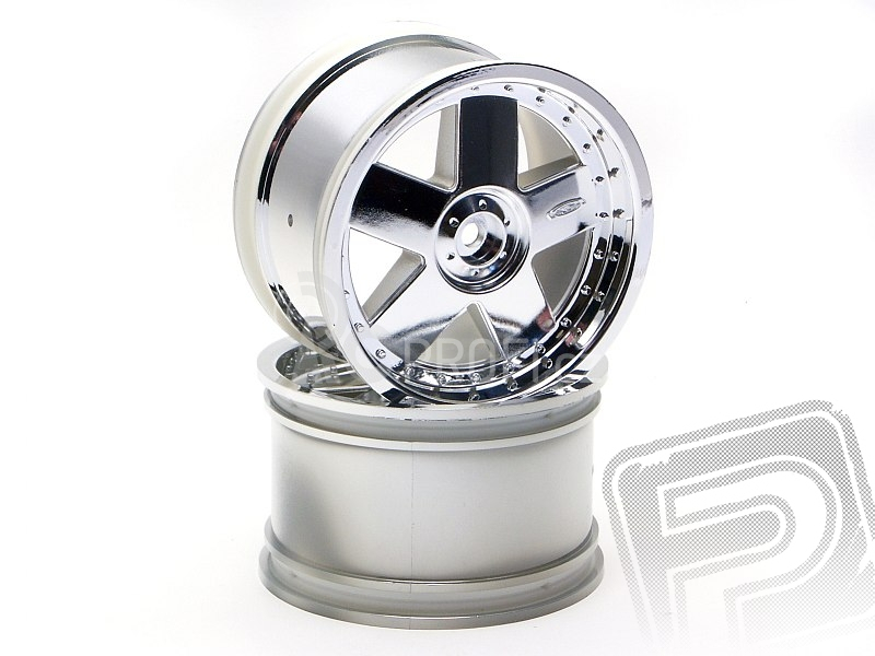 GT 5 chromové disky (83x56mm/2ks)