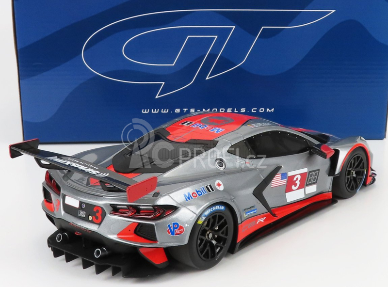 Gt-spirit Chevrolet C8.r 5.5l V8 Team Corvette Racing N 3 1:18, šedá