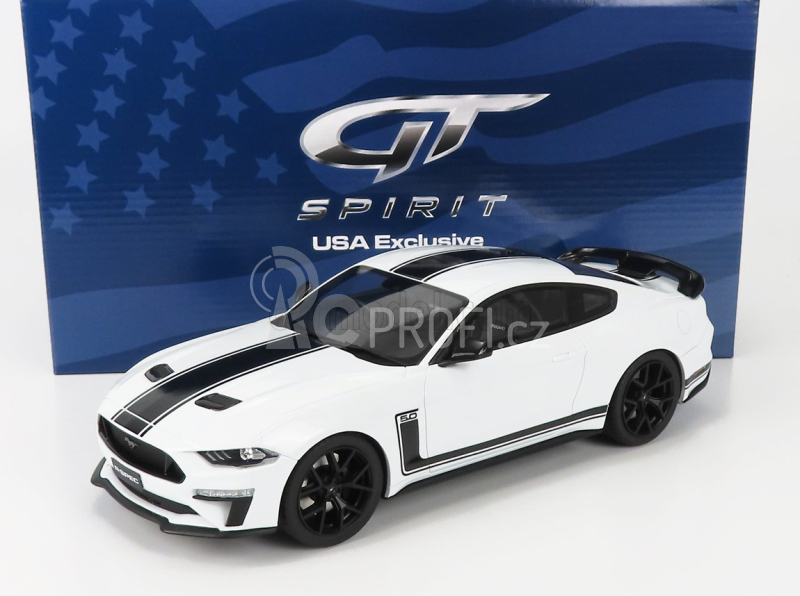 Gt-spirit Ford usa Mustang Coupe 5.0 R-spec Rhd 2020 1:18 Bílá Černá