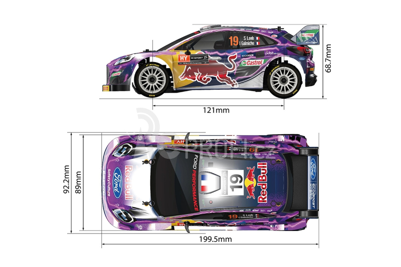 GT24 FORD M-SPORT 2022 PUMA HYBRID 4WD 1/24 MICRO RALLY RTR