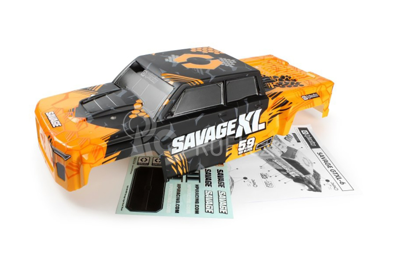 GTXL-6 Kingcab karoserie lakovaná (oranžová/černá)