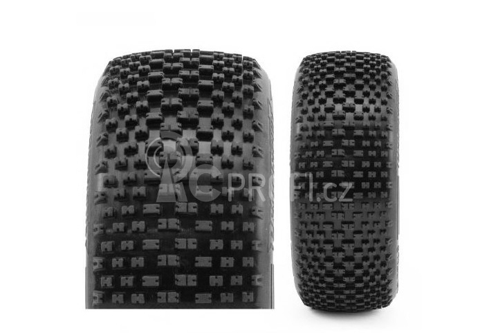 H-BLOCK V2 BUGGY C3 (MEDIUM) nalepené gumy, černé disky, 2 ks.