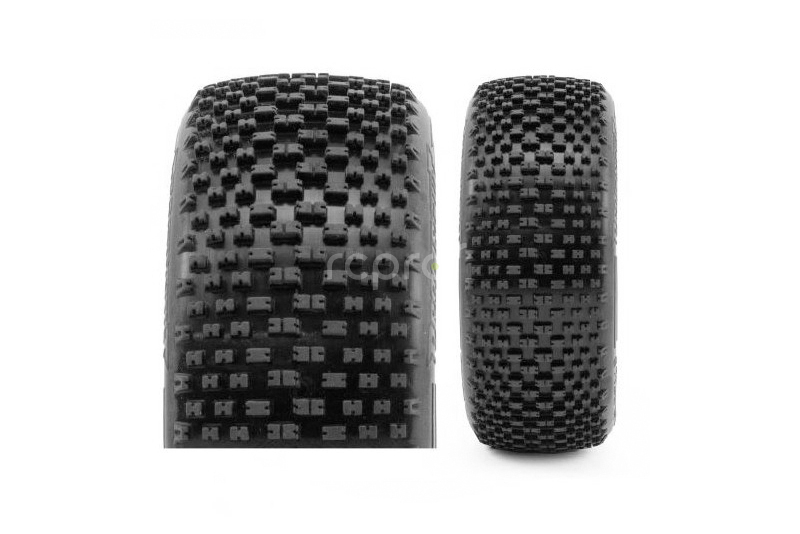 H-BLOCK V2 BUGGY S1 (SUPER SOFT) nalepené pneumatiky, bílé disky, 2 ks.