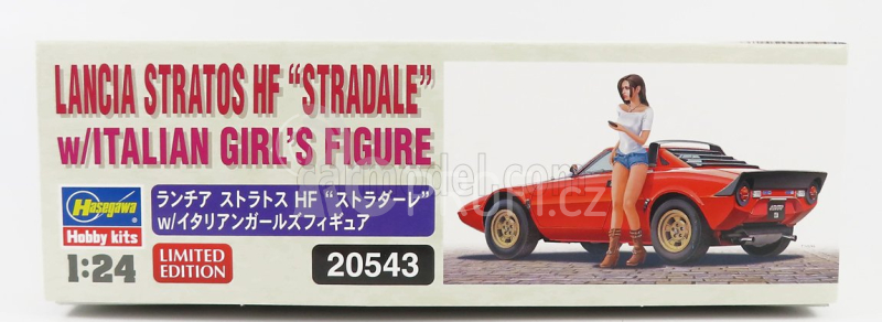 Hasegawa Lancia Stratos Hf 1974 With Italian Girl's Figure 1:24 /