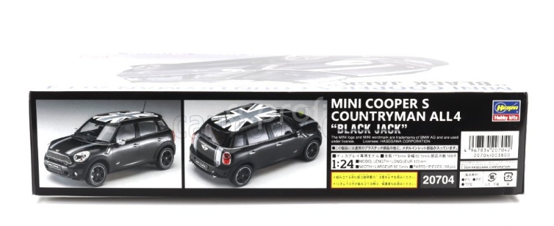 Hasegawa Mini Copper S Countryman All4 Black Jack 2012 1:24 /