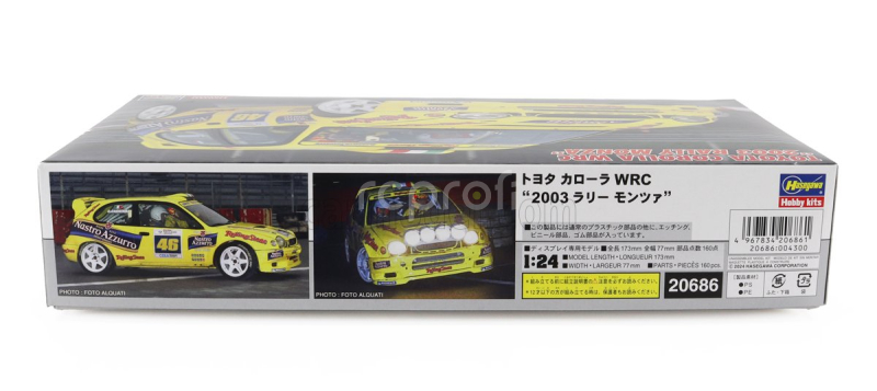 Hasegawa Toyota Corolla Wrc N 46 Rally Monza Show 2003 Valentino Rossi - Carlo Cassina 1:24 /