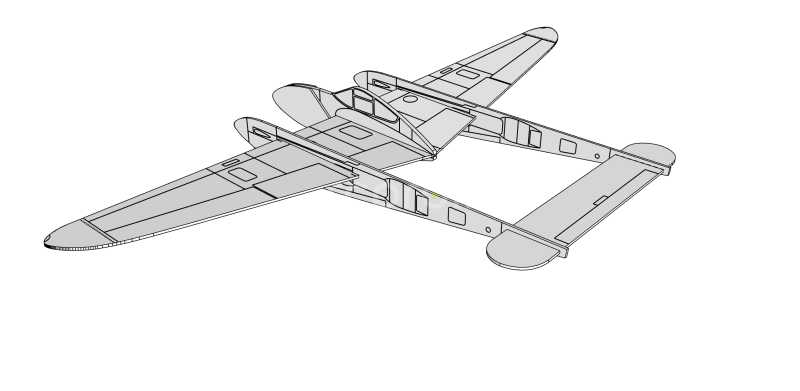 Házedlo Lightning P-38