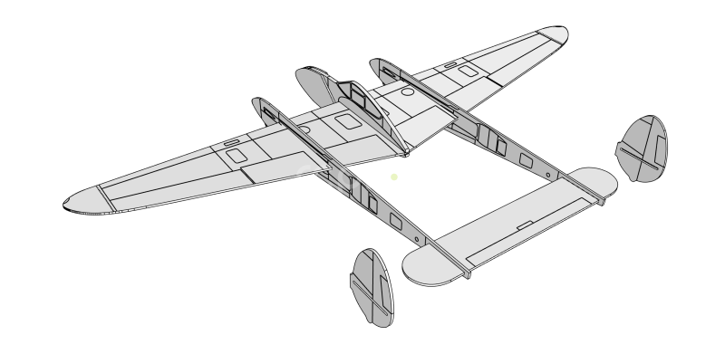 Házedlo Lightning P-38