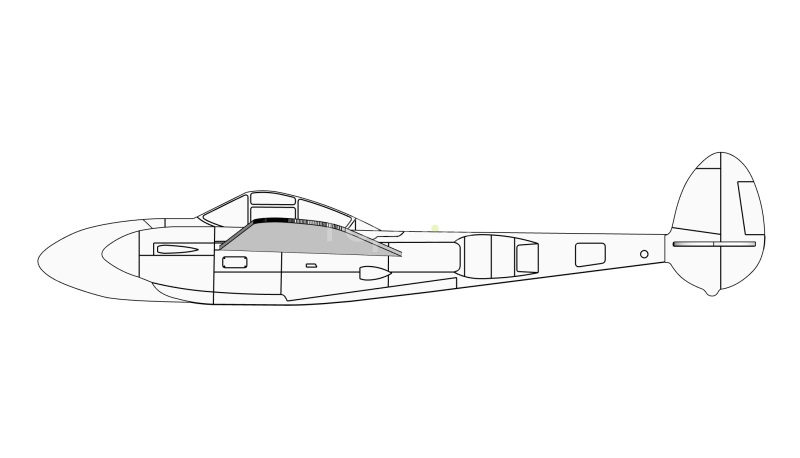 Házedlo Lightning P-38