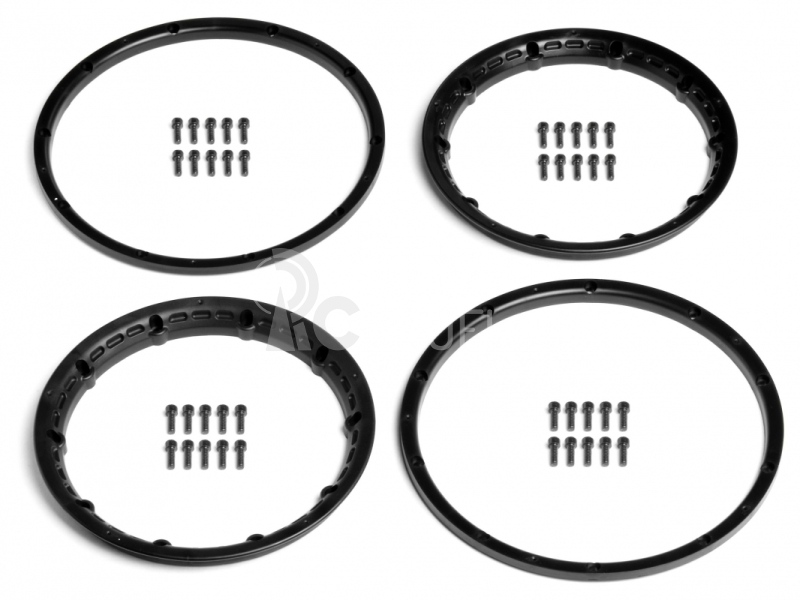 Heavy Duty Wheel Bead Lock Rings (Black/For 2 Whl)