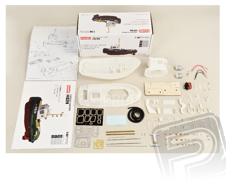 RC stavebnice Hein přístavní remorkér 1:50 kit