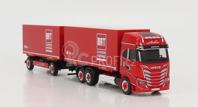 Herpa Iveco fiat S-way Truck Brt Corriere Espresso 2022 1:87 Red