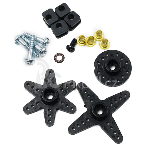 High-Torque Metal Gear Standard Servo pro 1/10 RC Auta a 1/14 Tamiya Truck 17Kg/0.14sec