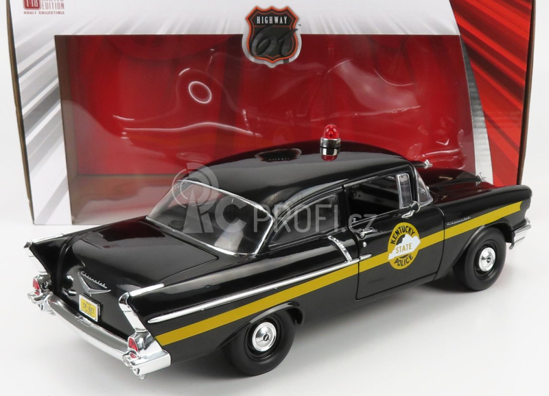 Highway61 Chevrolet 150 Sedan Kentucky State Police 1957 1:18 Black