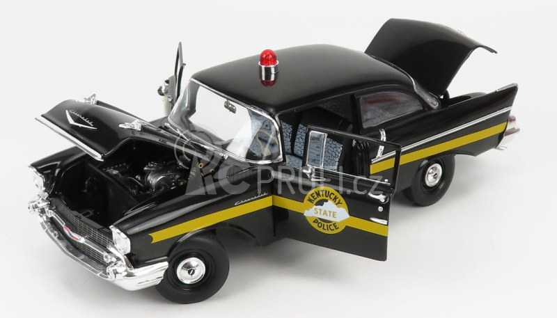 Highway61 Chevrolet 150 Sedan Kentucky State Police 1957 1:18 Black