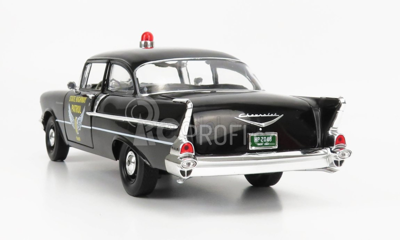 Highway61 Chevrolet 150 Sedan Ohio State Patrol Police 1957 1:18 Black