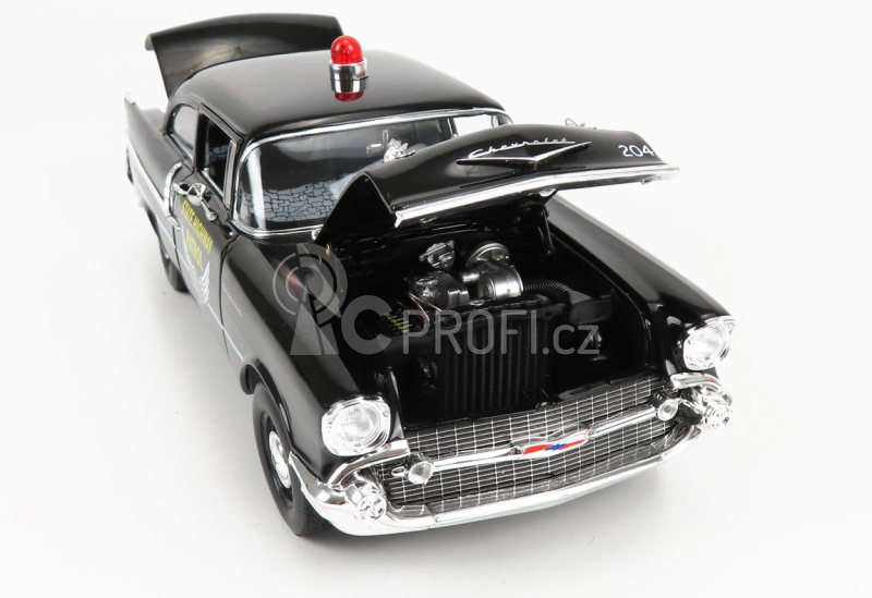 Highway61 Chevrolet 150 Sedan Ohio State Patrol Police 1957 1:18 Black