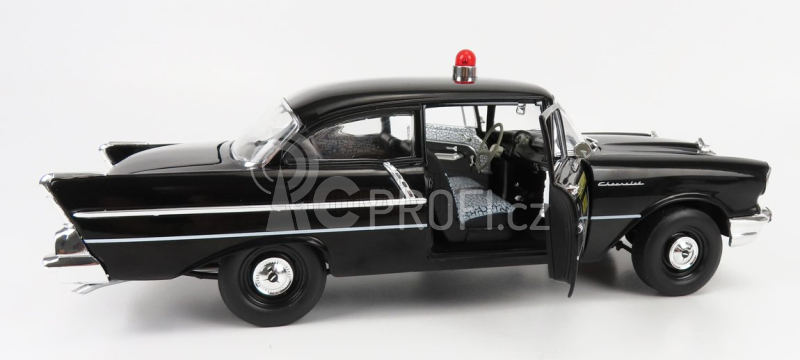 Highway61 Chevrolet 150 Sedan Ohio State Patrol Police 1957 1:18 Black