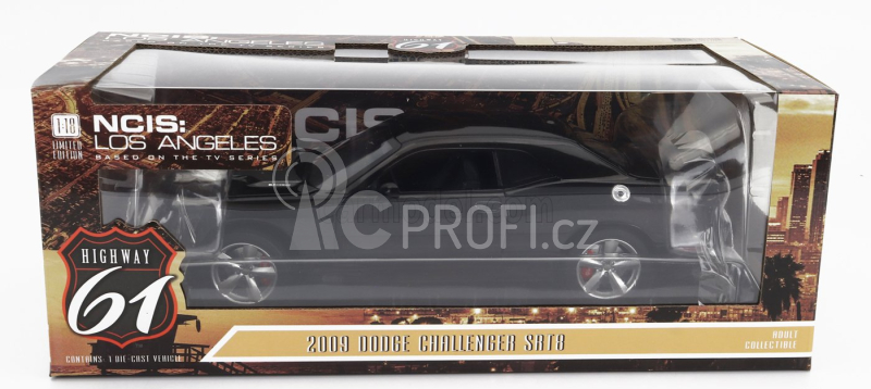 Highway61 Dodge Challenger Srt8 Coupe 2009 - Police Ncis Los Angeles 1:18 Black