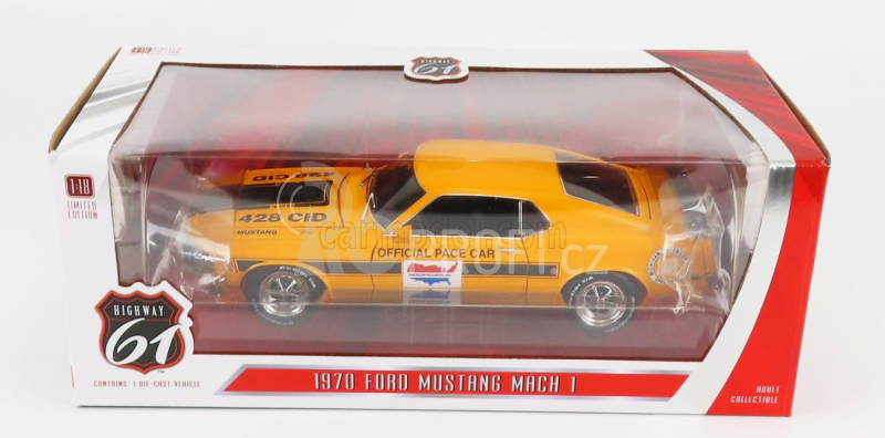 Highway61 Ford usa Mustang Mach-1 428 Cid Coupe 1970 1:18, oranžová