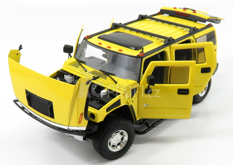 Highway61 Hummer H2 2003 - Entourage 1:18 Žlutá