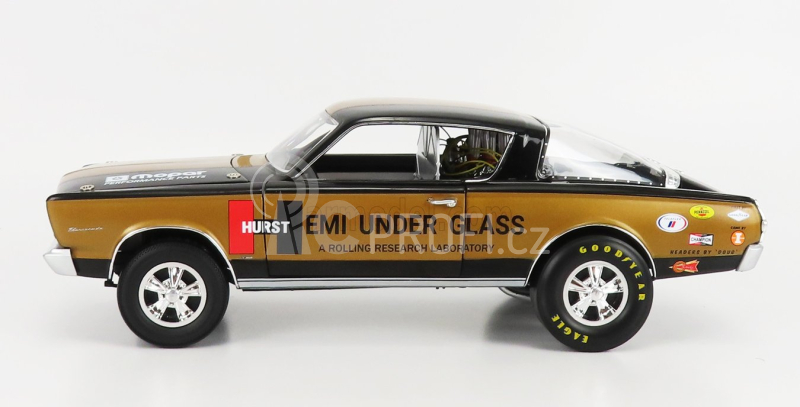 Highway61 Plymouth Barracuda Hemi Under Glass N 0 Coupe 1966 1:18 Black