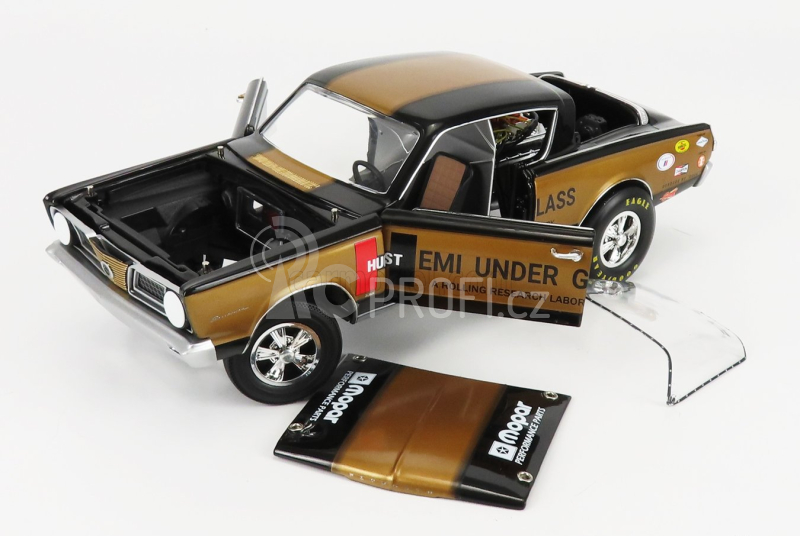 Highway61 Plymouth Barracuda Hemi Under Glass N 0 Coupe 1966 1:18 Black