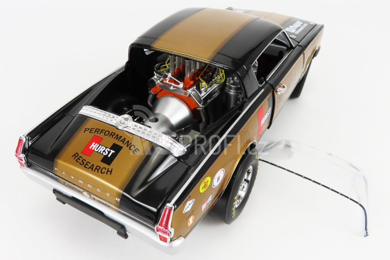 Highway61 Plymouth Barracuda Hemi Under Glass N 0 Coupe 1966 1:18 Black