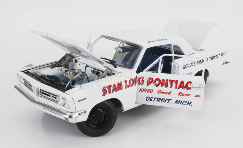 Highway61 Pontiac Tempest Stan Long Pontiac Detroit Michigan 1963 1:18 Bílá