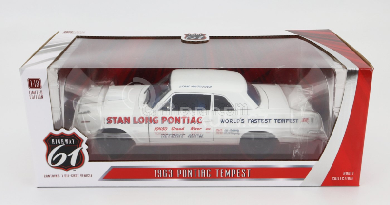 Highway61 Pontiac Tempest Stan Long Pontiac Detroit Michigan 1963 1:18 Bílá