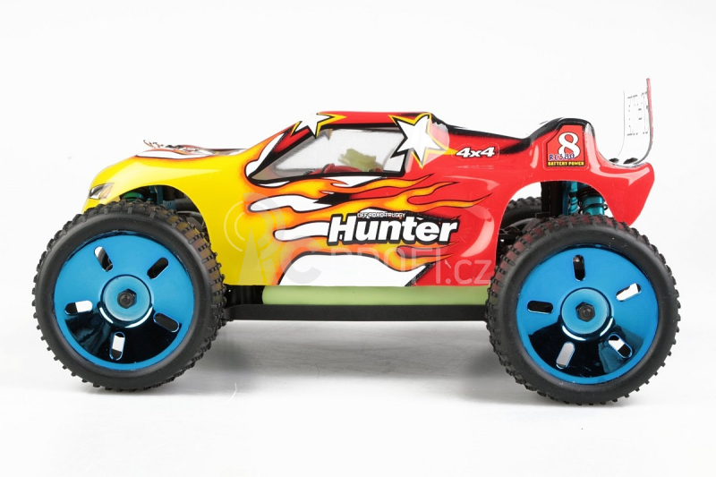 Himoto Truggy 1/16 RTR 2,4GHz Brushless - červená