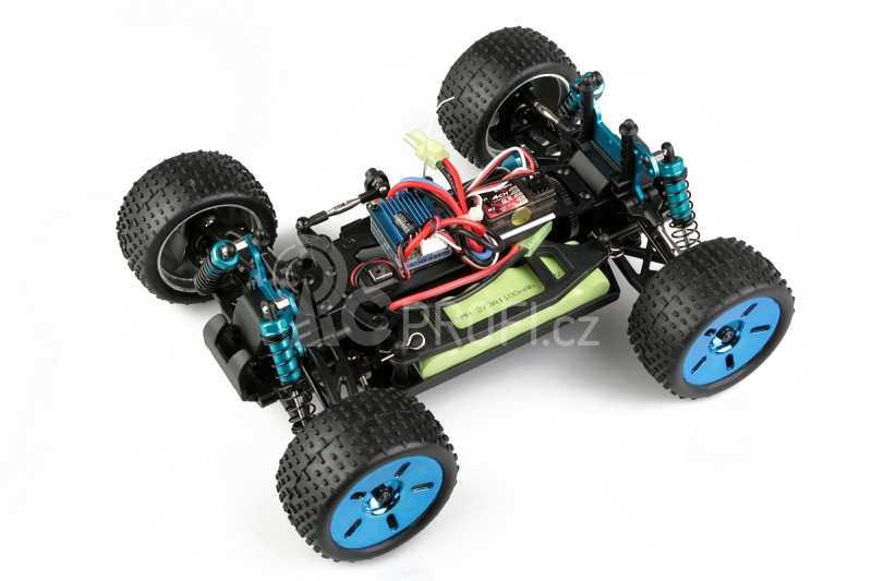 Himoto Truggy 1/16 RTR 2,4GHz Brushless - červená